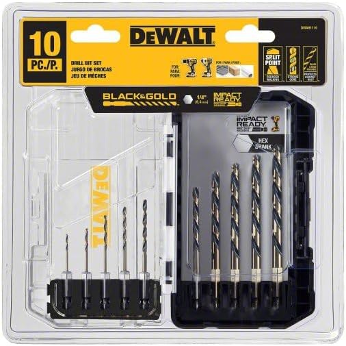 DW 10PC B&G HEX SHANK SET