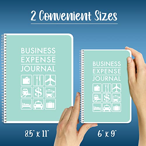Bookfactory Business Expense Log Book/Expense Tracking Ledger Logbook/Journal/Receipt Organizer 100 Pages 8.5"X11" Wire-O (Bus-110-7Cw(Businessexpense)-Bx) #TOP4