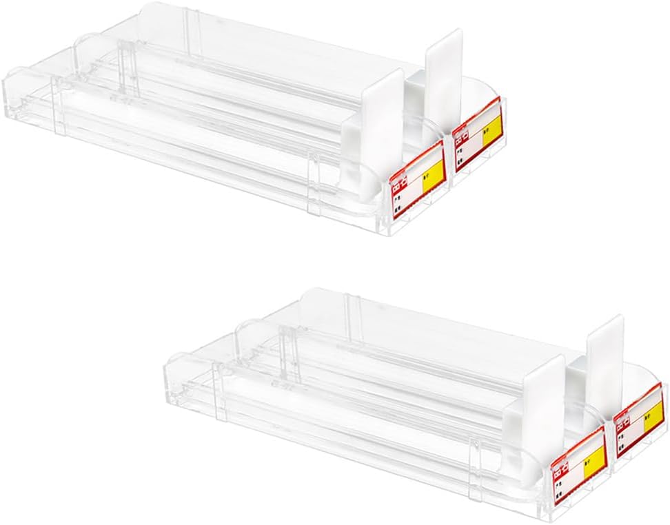Auto-Push Display Rack Lightweight Practical Tobacco Accessory Organizer for Retail Stores 11X2.4X1.6 Inch