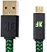 Produktbild KontrolFreek Leistungs-Ladekabel 3,6M (Grün), passend für PlayStation 4 (PS4), Xbox One, und Micro-USB