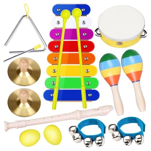 Kinder Musikinstrumenten Spielzeug Set - Smarkids Schlaginstrument Musikalisches Spielzeug für Kinder Vorschulunterricht Pädagogisches Spielzeug für Mädchen und Jungen mit kleinkind rucksack