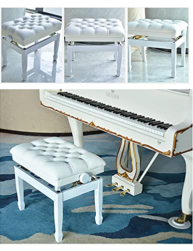 TEmkin Banc de Piano d’artiste en Cuir, Tabouret de Piano Solo avec Pieds en Bois Massif et Coussin rembourré, Forte capacité de Charge jusqu’à 180 kg, 60 x 40 x 50-60 cm - Les Beatles, Paul McCartney, John Lennon, RIngo Starr, George Harrison TEmkin Banc de Piano d'artiste en Cuir, Tabouret de Piano Solo avec Pieds en Bois Massif et Coussin rembourré, Forte capacité de Charge jusqu'à 180 kg, 60 x 40 x 50-60 cm – Image 6