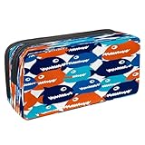 Multiuso: è un astuccio multifunzione con grandi tasche in grado di soddisfare le esigenze pratiche per diverse persone, è adatto per studenti scolastici come astuccio per matite, organizer da scrivania, forniture per ufficio, astuccio per trucchi per donne e ragazze e anche come borsa per accessori.