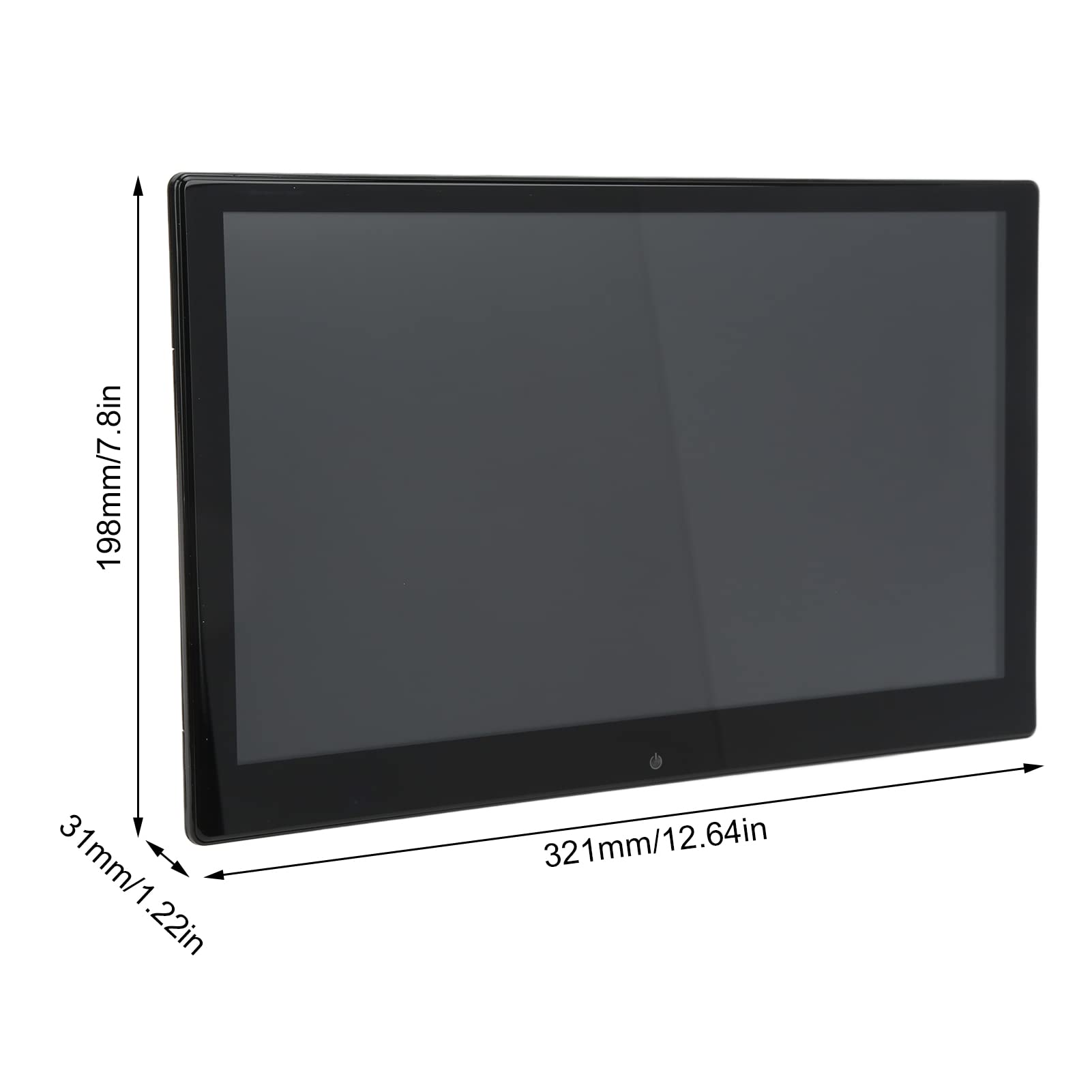 Monitor per Poggiatesta per Auto, Touch Screen 4K 1080P da 13,3 Pollici 2 + 16G Cuscino per Sedile Posteriore Lettore Multimediale Lettore Video per Sedile Posteriore per Auto per