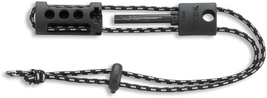 CRKT Spark'N Sharp Fire Starter: Knife Sharpener, Magnesium Rod, Striker, Lanyard 9081