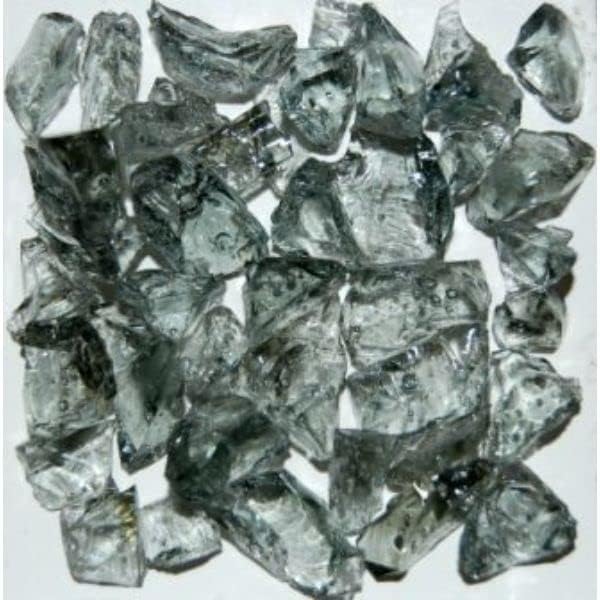 TGRAYZZ1-10 Recycled Chunky Glass Gray - Size 1-0.13-0.25 in. - 10 lbs