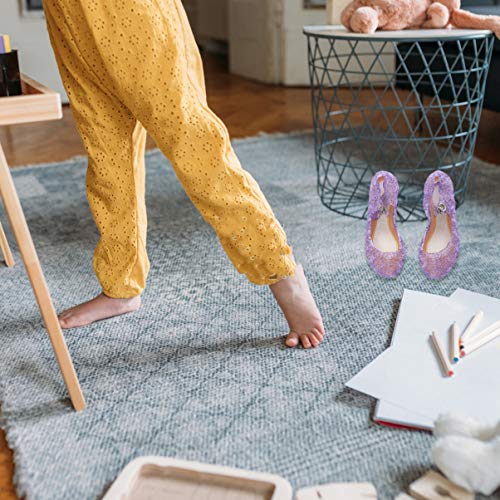 Jelly Sandal for Girls Princess Girls Sandals Flat Sandals for Toddler Dress Up Cosplay 5