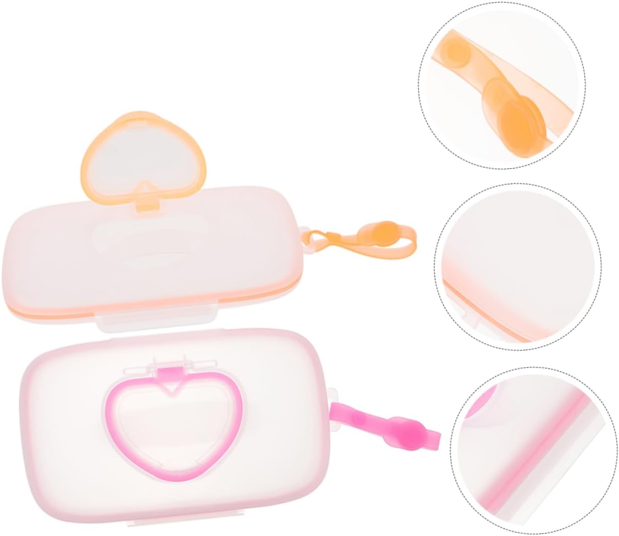 2 Pcs Wipe Case Wipe Storage Holder Wipes Container Case Wipes Storage Dispenser Portable Wipe Storage Case Toilet Paper Holder Travel Wipe Holder Organizer Pp Filling/290