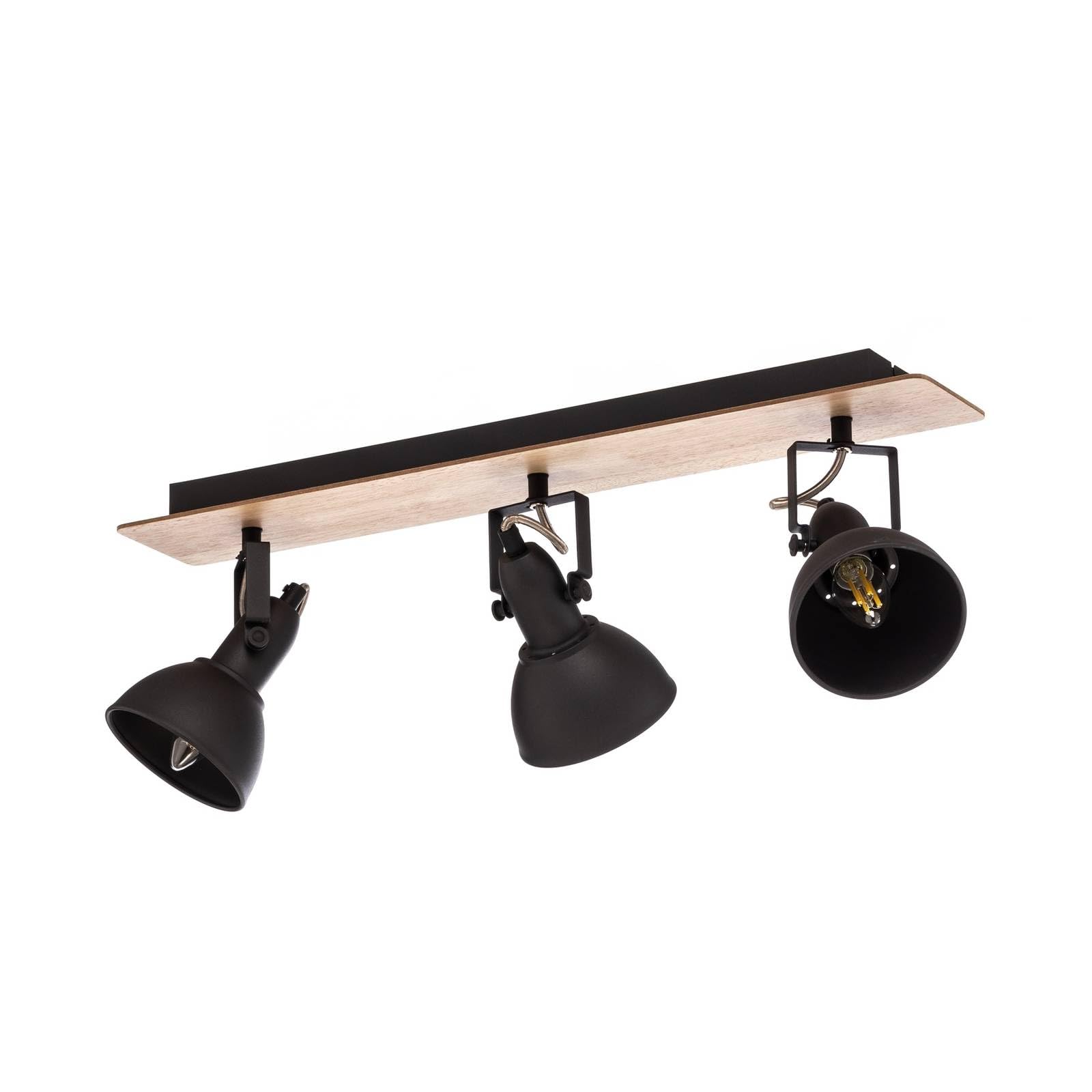 Lindby Ceiling Light Aylis dimmable (Industrial Design) in Brown Made of Metal for e.g. Living Room & Dining (3 Light Sources, E14) from floodlight Spotlight