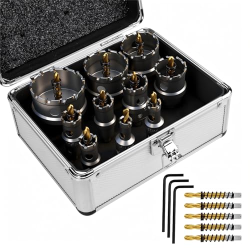 Set 10 Pezzi Sega a Tazza TCT 14-60 mm, Fresa