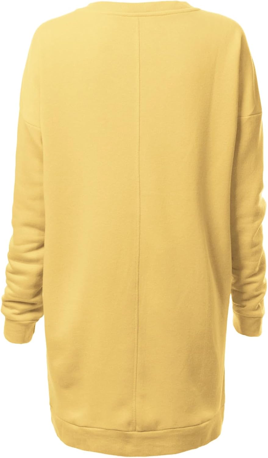 Design by Olivia Women's Casual Oversized Loose Fit Crewneck Long Sleeve Fleece Pullover Sweatshirts Tunic S~3X