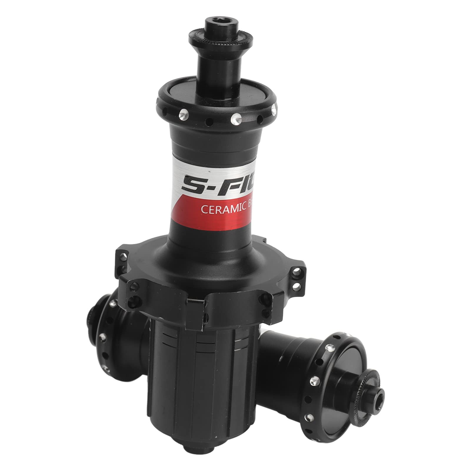 bici in ceramica 4 cuscinetti sigillati, mountain bike in lega di alluminio, disco a sgancio rapido con 18 fori anteriori e 21 fori posteriori, compatibile con ruota libera HG