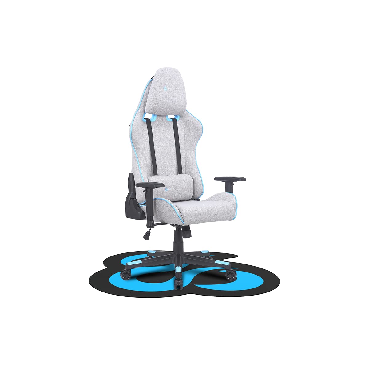 Newskill Floorpad Alfombra Silla Gaming 100x100cm Caucho Natural Negra | Caucho 100% natural de 3mm con diseño antirrayaduras. Compatible con todas las sillas gaming Newskill.