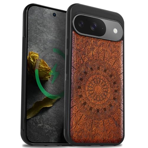 Coque Pixel 9 bois Rosé-Dentelle idéale pour sublimer votre smartphone au bureau