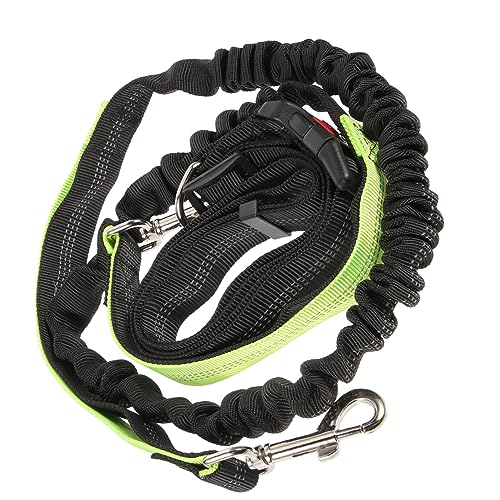 BESTonZON Retractable Dog Leash with Reflective Stitching Heavy Duty Design for Outdoor Training and Walking Comfortable Waist Belt for Hands Use for Jogging and Pet Control
