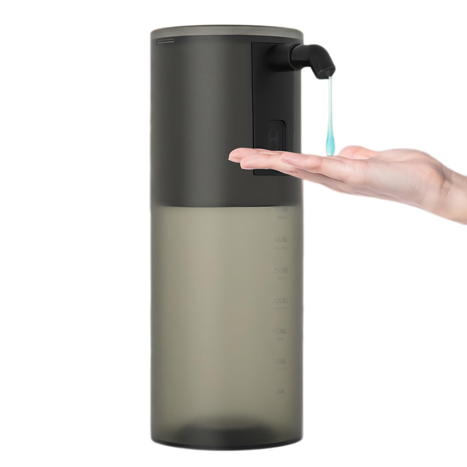 UAOGPLK ,Black,Gel,Automatic Soap Dispenser Touchless,350Ml Rechargeable Liquid Hand Soap Dispenser, 4-Level Adjustable, Waterproof for Bathroom Kitchen Dish Soap