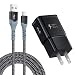 Adaptive Fast Charging Wall Charger with USB C Cable 10Ft, Excgood Fast Charger Power Adapter USB Type C Cable Fast Charging Compatible with Galaxy S25 S24 S23 S22 S21 S8 S9 S10 A15 A03s Android Phone