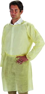 Graham Medical 86793 Isolation Gown - Disposable, Latex-Free Elastic Cuffs, Nonwoven M/L 30