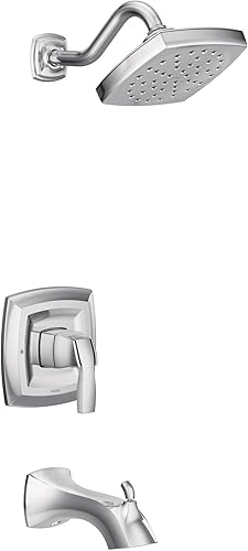 Miniatura 2 de Moen UT3693 Voss Collection M-CORE Serie 3-Kit de molduras para bañera y ducha con 1 mango, requiere válvula, cromado