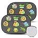 Orlegol Pare-Soleil Voiture Bébé, 2 Pièces Pare-Soleil Auto-Adhésifs pour Enfants, Bloquer Les Rayons UV, Protégez Votre Enfant et Animaux, Pare-soleils pour Vitres Latérales, Pare Soleil Bebe 51x31cm