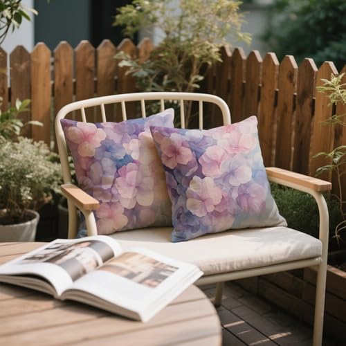 Coussin extérieur imperméable 30x30 violet résistant à l'eau pour terrasse