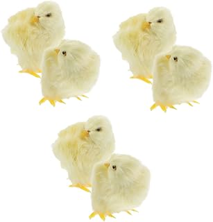 Toyvian 6 Pçs Enfeite De Pintinho Brinquedos Infantis Mini Animais De Pelúcia Mini Pintinhos Brinquedos De Pelúcia De Páscoa Pintinho De Pelúcia Modelos Artificiais De Pintinhos De