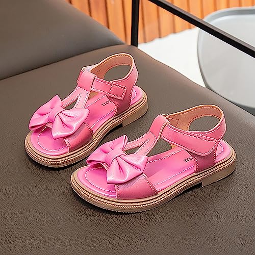 Kids Girls Sandals Open Toe Ankle Strap Dress Shoes Wedding Party For Toddler Kids Bowknot Princess Shoes Girls Shoes 134