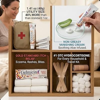 Gelmicin Cream 40g Skin Allergies, Skin Itch, Skin Rashes, Poison Ivy Relief- Contains 1.41 oz