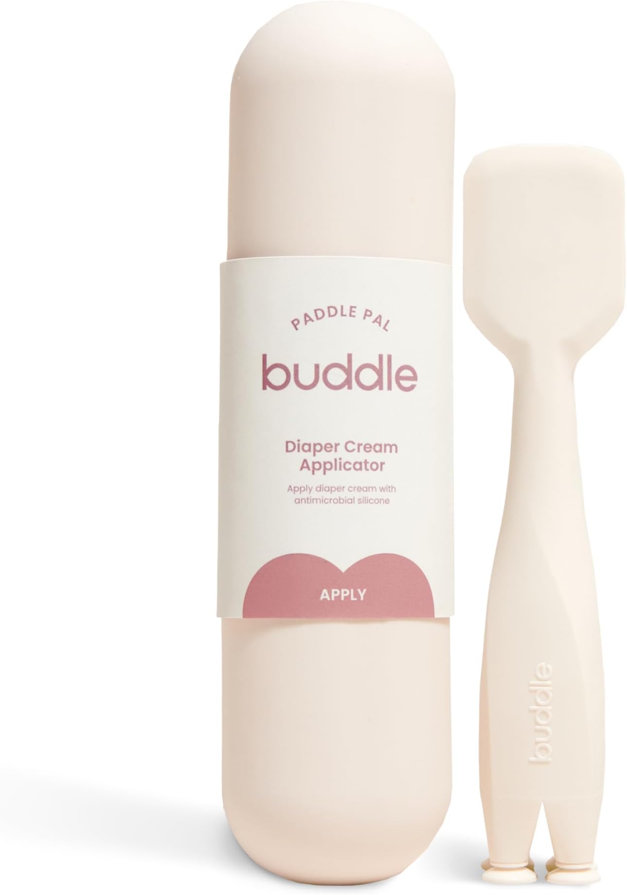 Buddle Paddle Pal Baby Diaper Cream Spatula Silicone Applicator with Carrying Case, Smooth & Mess-Free Application, 1 Count