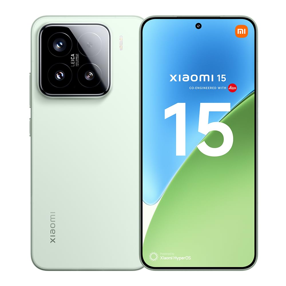 Xiaomi 15 Smartphone, 12+256GB, Green, 50MP Leica main camera
