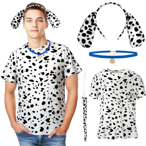 Disfraz para perro dálmata 4 piezas para adulto