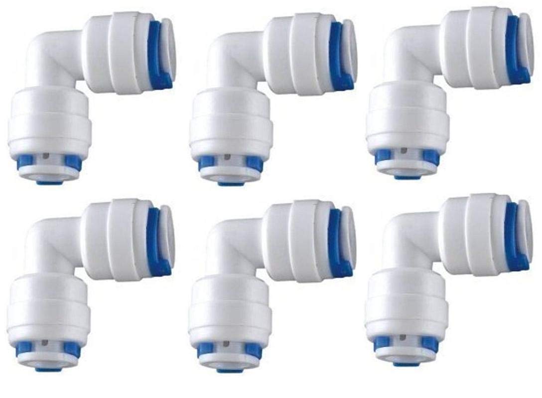 PPS HomeZ Generation RO Elbow Connector Both Side Push for All Type of RO Models Pipe Size-3/8" x 3/8"-image-10