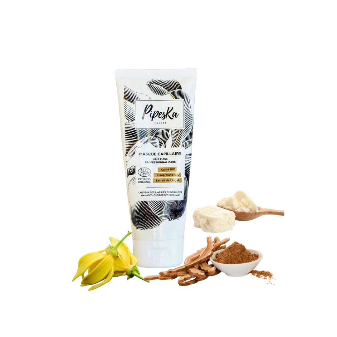 Organiczna Profesjonalna Maska do Włosów Bardzo suche, zniszczone i wrażliwe. Organiczna shea, ylang ylang ylang Organic i ekstrakt z Lingzhi