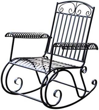 Amazon.com : Iron Scroll Patio Rocker : Patio Rocking Chairs : Patio ...