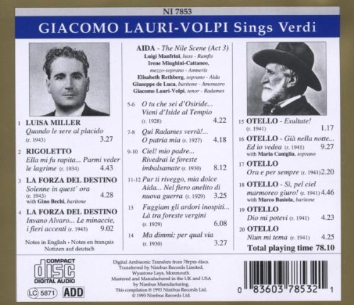 Sings Verdi
