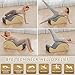 GDMSTIH Wooden Gray Pilates Arc with Spine Corrector for Core Strengthening Back Pain Relief, Pilates Spinal Corrector Arch Barrel for Back Flexibility，at Home Reformer Pilates Posture