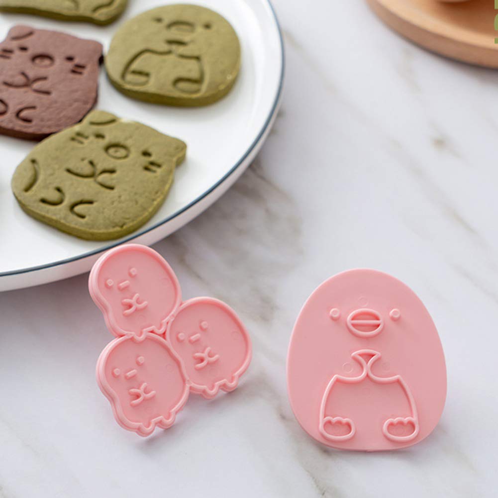 Ausstechformen-Set, 6-teilig, Kinder-Kuchendekoration, 3D-Mini-Cartoon-Tier-Backwerkzeug, Keksausstecher-Set