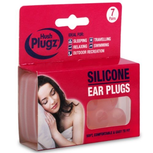Hush Plugz 7 Pares de Tono de la Piel Adulto moldeable, Masilla de Silicona, natación & Dormir Tapones para los oídos