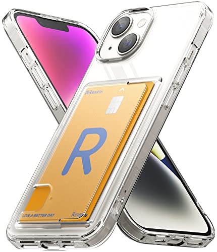 Coque Transparente iPhone 14 Plus Fusion Card Bumper Souple Rigide Back