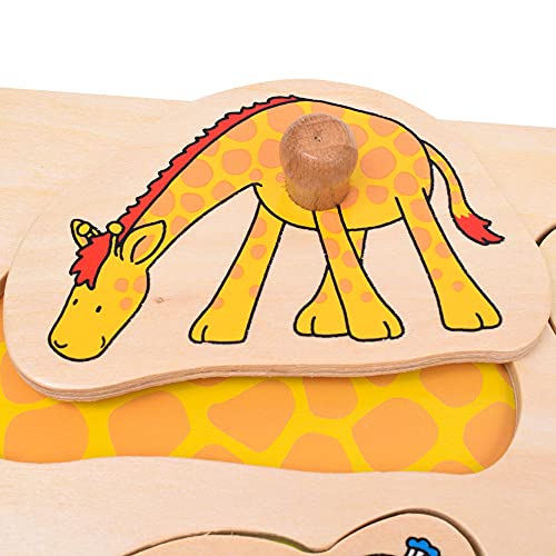 goki 57585 Steckpuzzle mit Hintergrund was gehört zu WEM – Bild 7