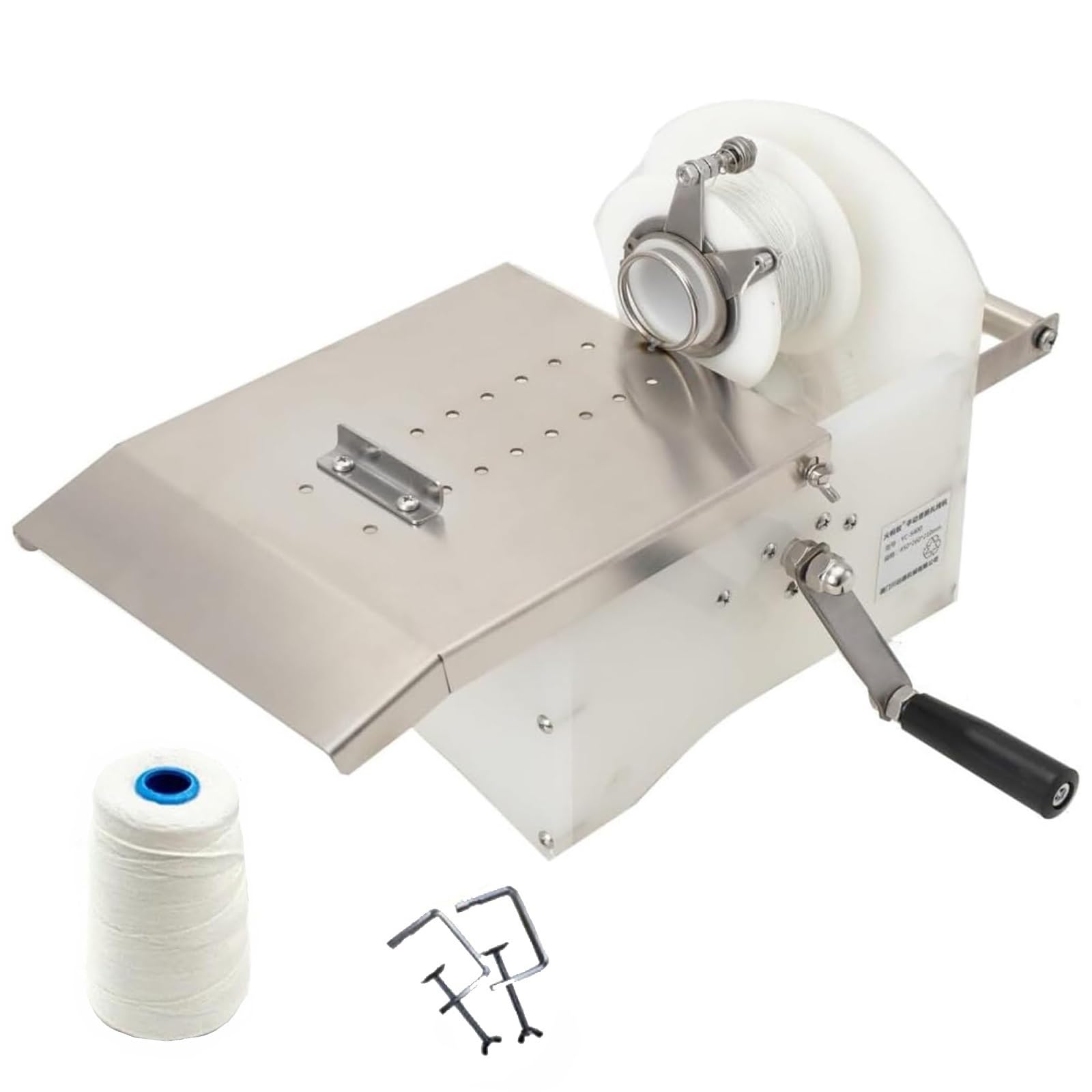 Angdi One Color Commercial Hand Roll Sausage Knotting Machine, Stainless Steel Manual Sausage Tying Machine, 0-45Mm Sausage Sausage Tying Machine, Sausage Linker For Home And Commercial Use