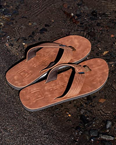 Qwave Mens Flip Flops Thong Sandals, Classic Leather Sandals for Men3