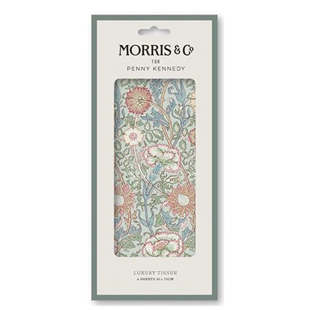 Penny Kennedy William Morris Pink & Rose Luxury Tissue Wrapping Paper, 50 x 70 cm, 4 Sheets
