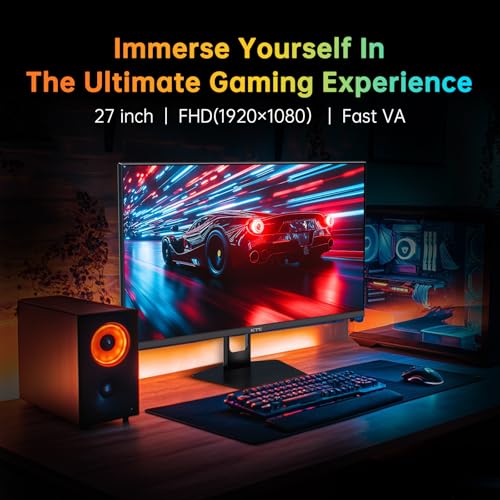 Image of KTC 27 Inch 280Hz Gaming Monitor, FHD 1080P 240Hz PC Computer Monitor, Fast VA Panel, 1ms GTG, FreeSync G-Sync Compatible, HDR Support, 126% sRGB, HDMI and Displayport Inputs, H27E22P