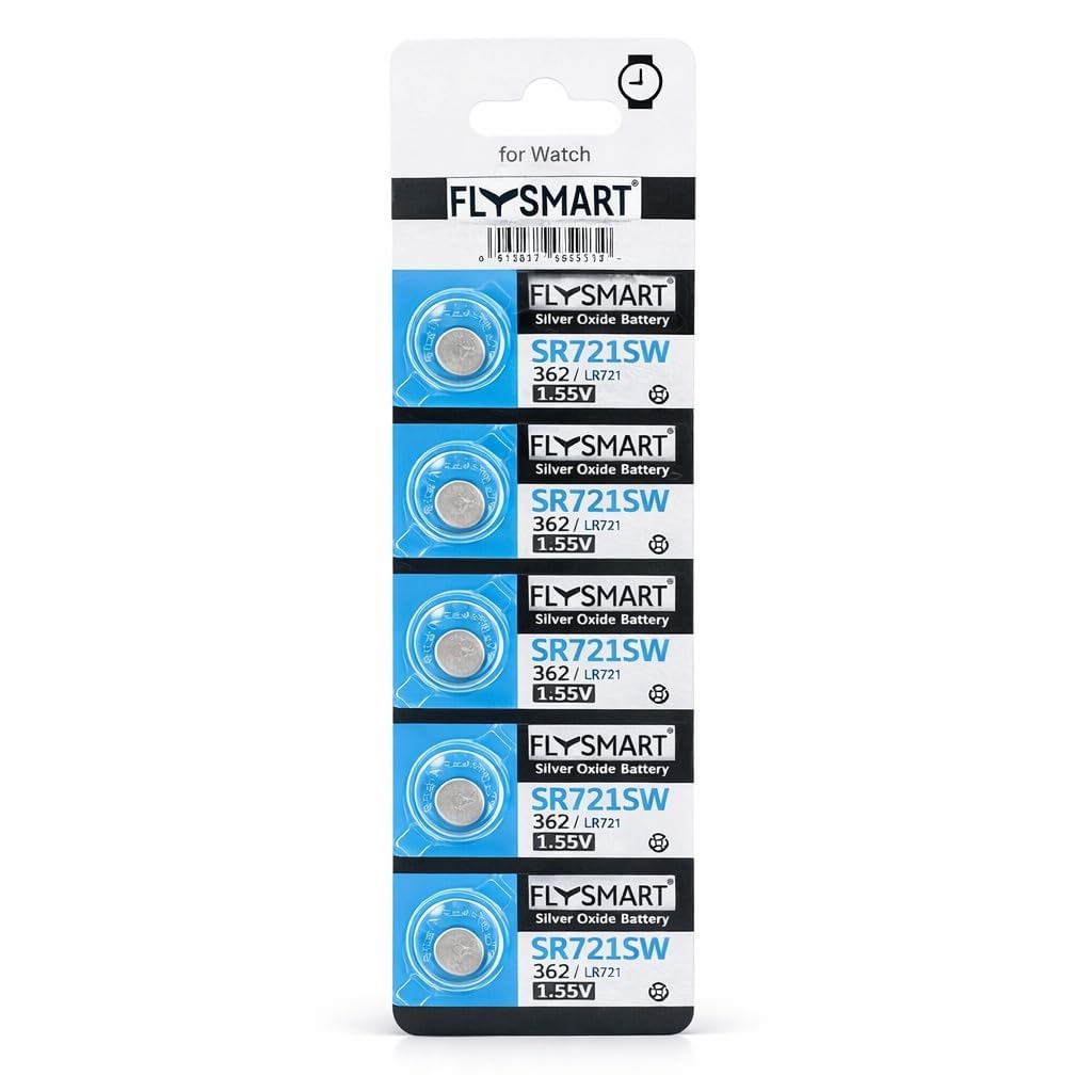 SR721SW LR721 362 Silver Oxide Wrist Watch Battery, 1.55V Stable Voltage Button Cell, Leak Proof Mercury Free Long Lasting Power for Analog and Premium Watches Reliable Performance-image-18