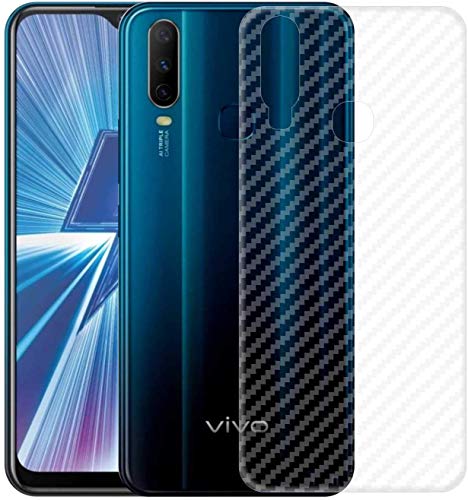 Image of Compatible with Vivo Y15 Back Screen Protective Film Carbon Fiber Skin Transparent Screen Guard Sticker