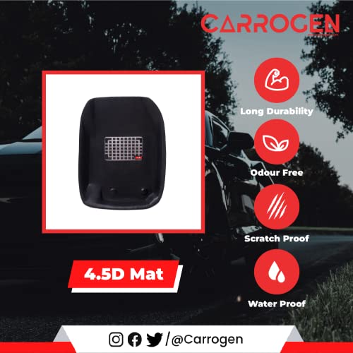 Image of Car Floor Bucket 4.5D Mats Compatible with XUV 3X0,Waterproof, Anti-Skid /Non-Slip, with Heal Pad,Complete Set (Black)