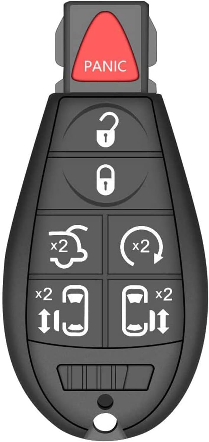 7 Button Replacement Car Key Fob Keyless Entry Remote M3N5WY783X IYZ-C01C for 2008-2015 Chrysler Town and Country,2008-2014 Dodge Grand Caravan