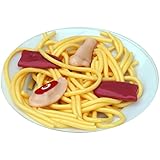 Durchmesser ca. 11,5cm Unbekannt 2 Ekel Teller mit Spaghetti ekliger Scherzartikel Spaghettiteller Nudelteller Pasta