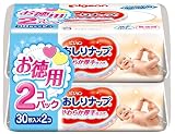 おしりナップ やわらか厚手仕上げ(化粧水タイプ) おでかけ用 30枚入×2個